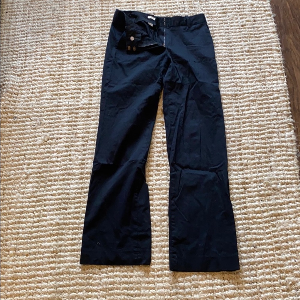 JCrew stretch boot cut black dress pants